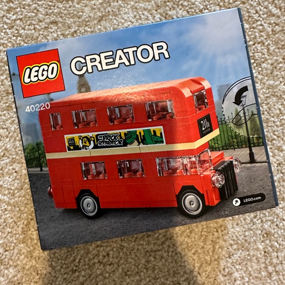 Lego Red and Black Building Set Double-Decker Bus - Picture 2 of 10